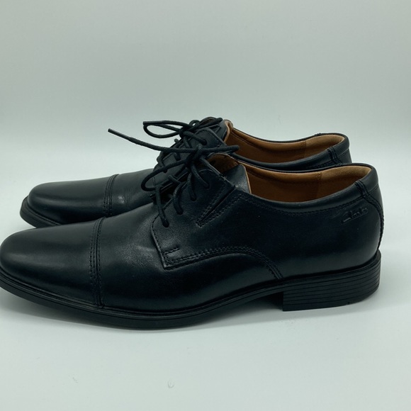 Clarks Mens Leather Dress Shoe US 8 - Picture 4 of 11